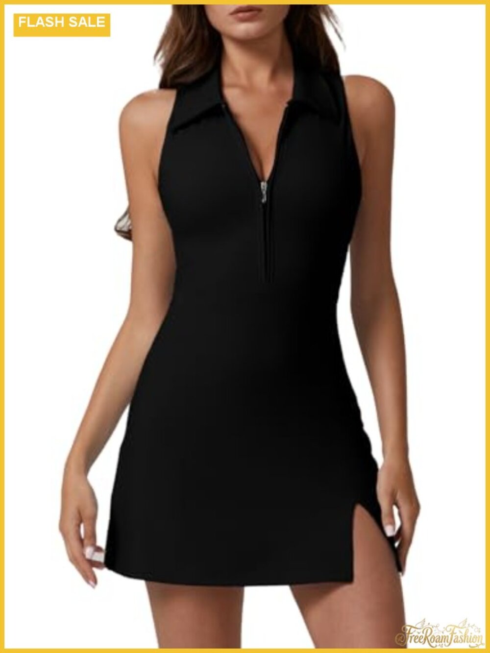 Tennis Dress with Built-In Shorts and Pockets